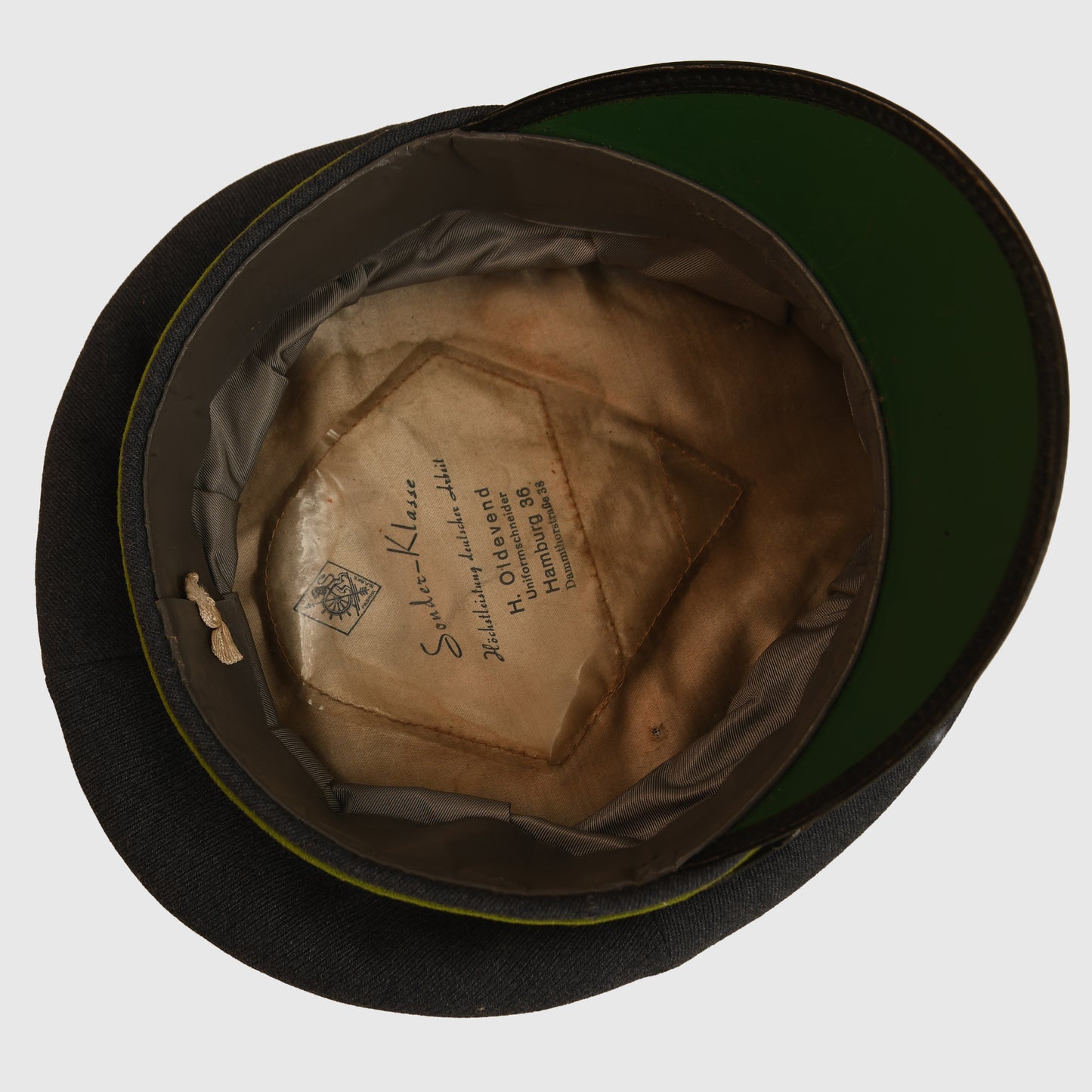 GERMAN WWII LUFTWAFFE AIR TRAFFIC CONTROL NCO VISOR CAP
