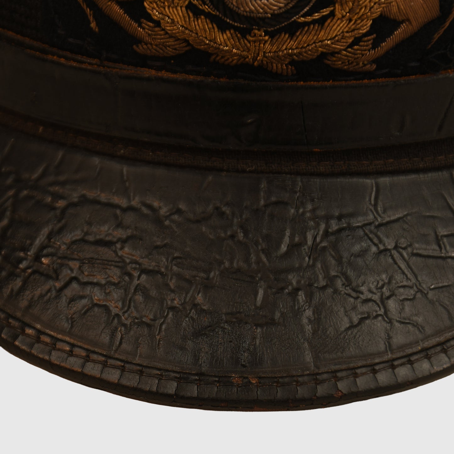 GERMAN WWII NSKK MARINE OFFICERS BLUE TOP VISOR CAP