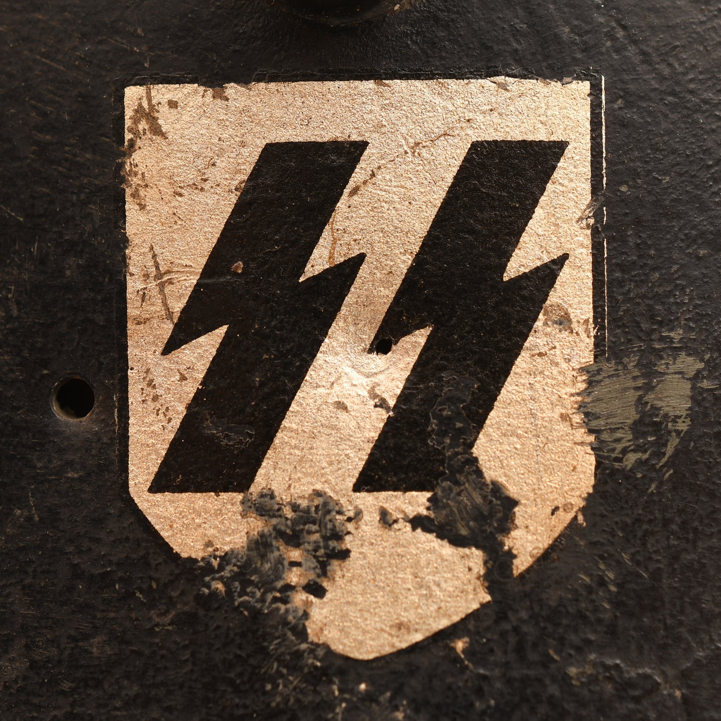 GERMAN WWII ALLGEMEINE SS DOUBLE DECAL AUSTRIAN M.17 HELMET