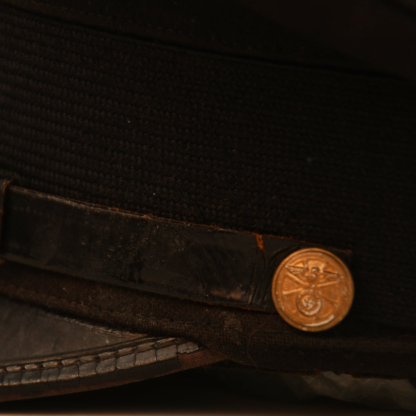GERMAN WWII NSKK MARINE OFFICERS BLUE TOP VISOR CAP