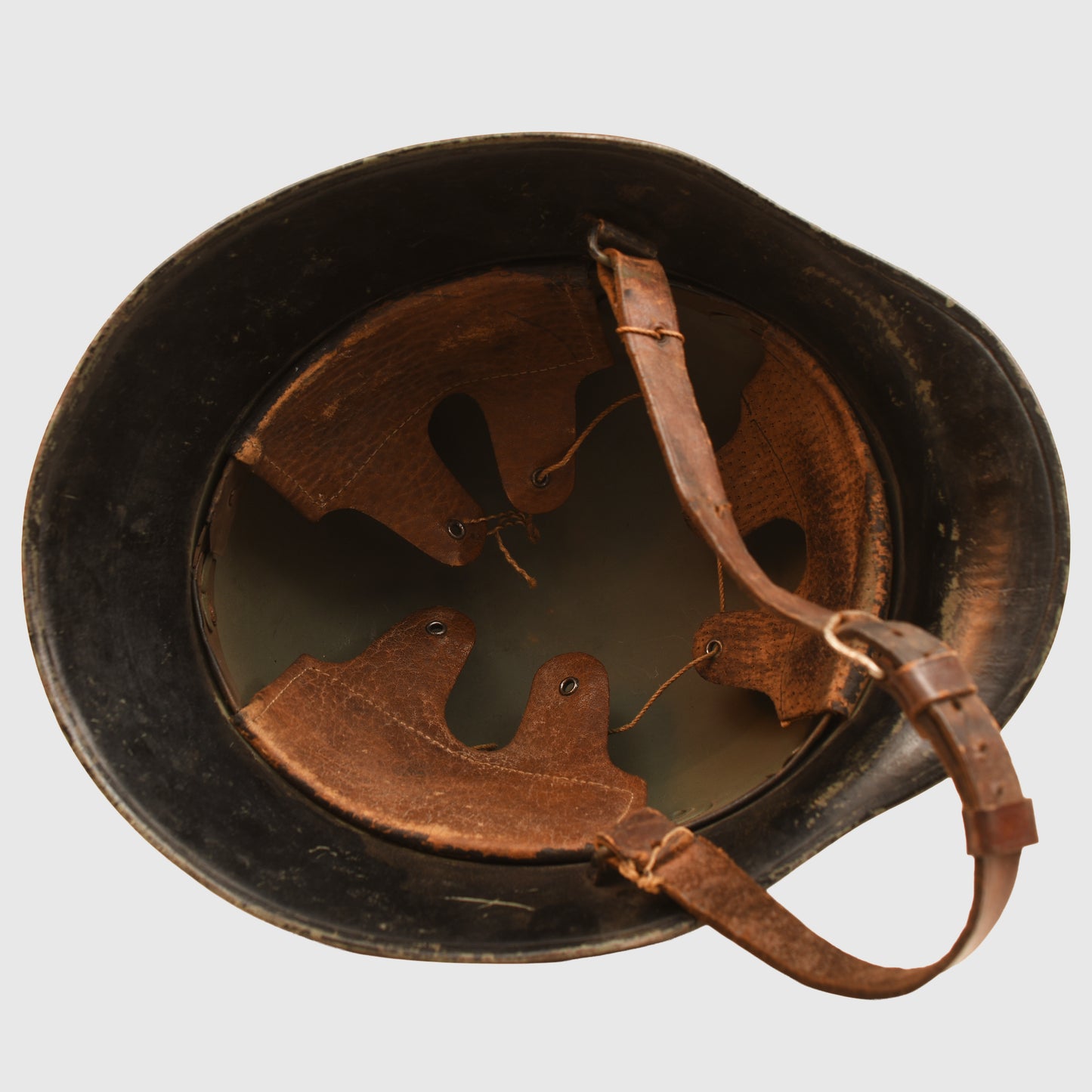 GERMAN WWII ALLGEMEINE SS DOUBLE DECAL AUSTRIAN M.17 HELMET