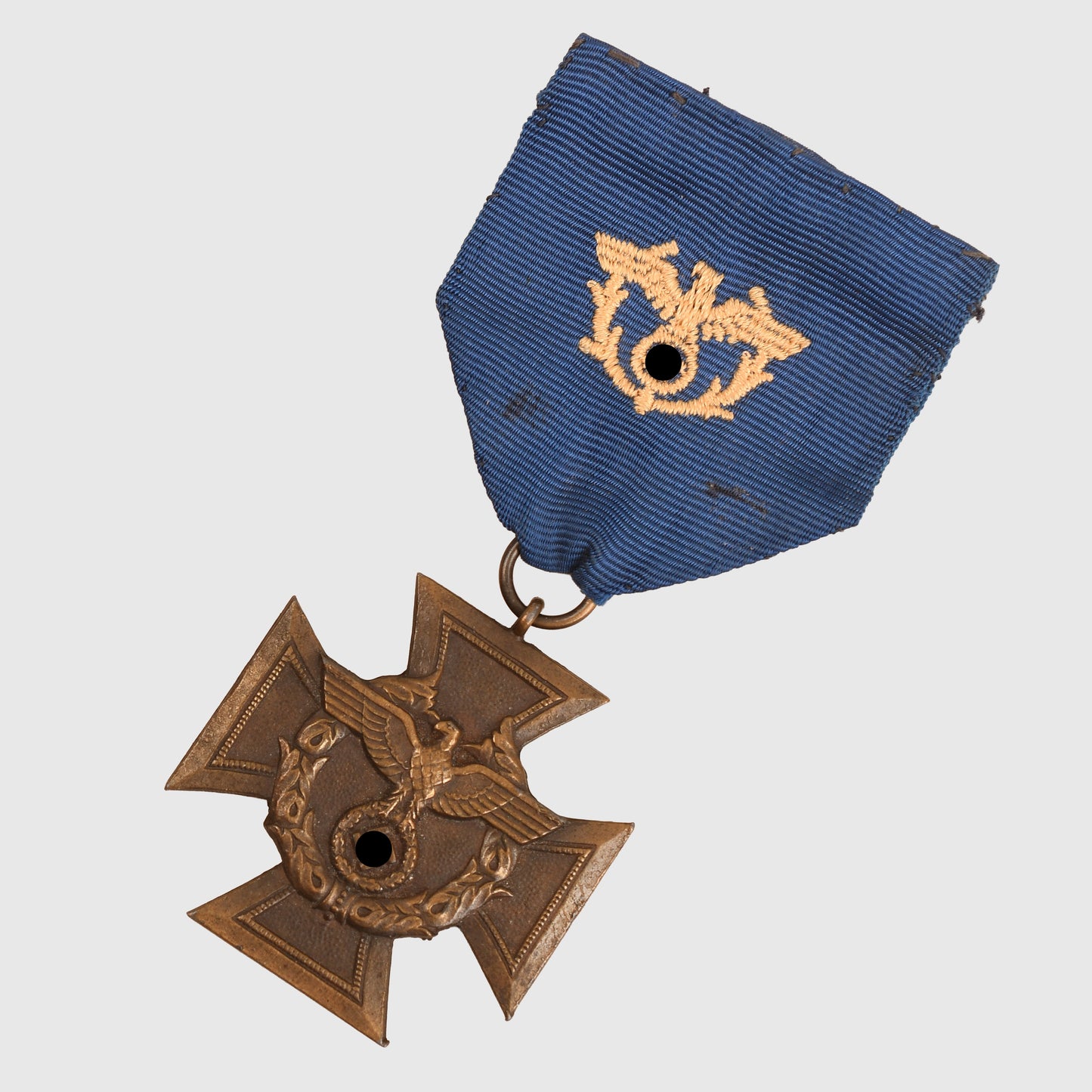 GERMAN WWII CUSTOMS SERVICE CROSS WITH ORIGINAL RIBBON
