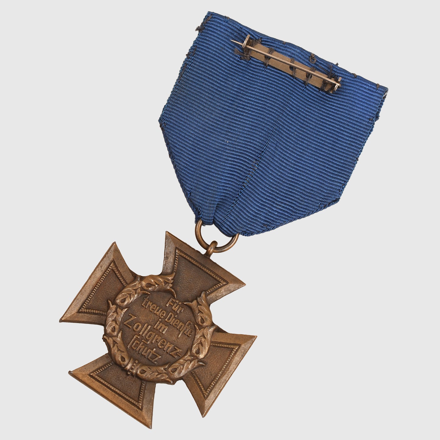 GERMAN WWII CUSTOMS SERVICE CROSS WITH ORIGINAL RIBBON