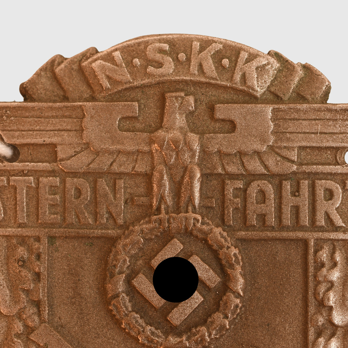 GERMAN WWII NSKK EASTERN DRIVE BRESLAU 1933 PLAQUETTE