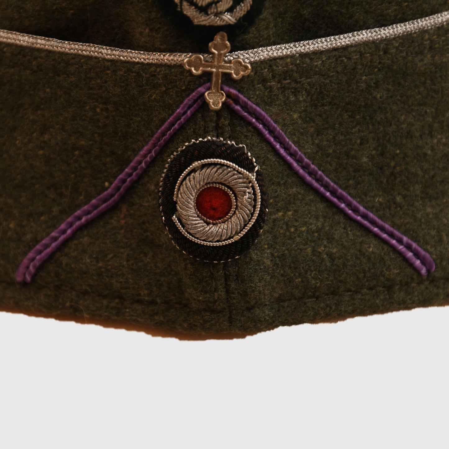 German WWII Army Chaplain’s Overseas Cap