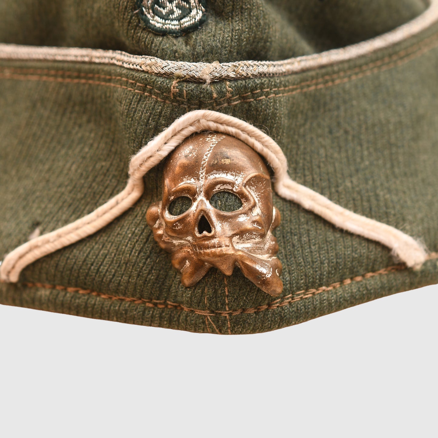 GERMAN WWII ARMY STYLE SS OFFICERS OVERSEAS CAP
