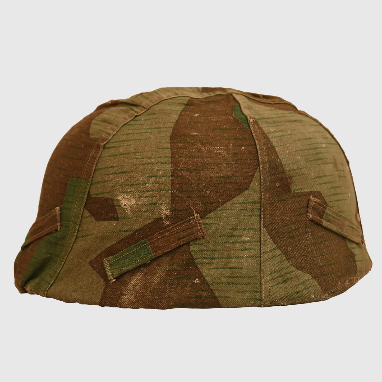 German WWII Luftwaffe Single Decal Paratrooper Helmet with Cloth Cover