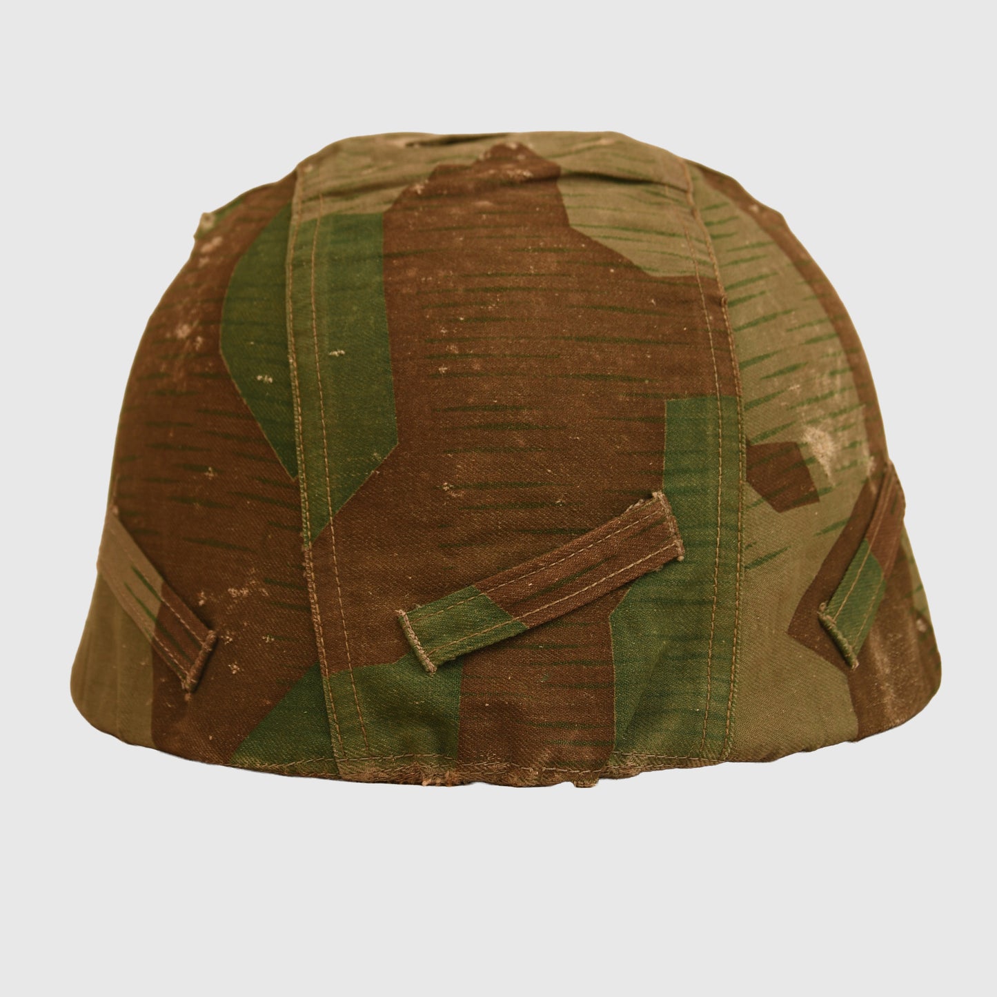 German WWII Luftwaffe Single Decal Paratrooper Helmet with Cloth Cover