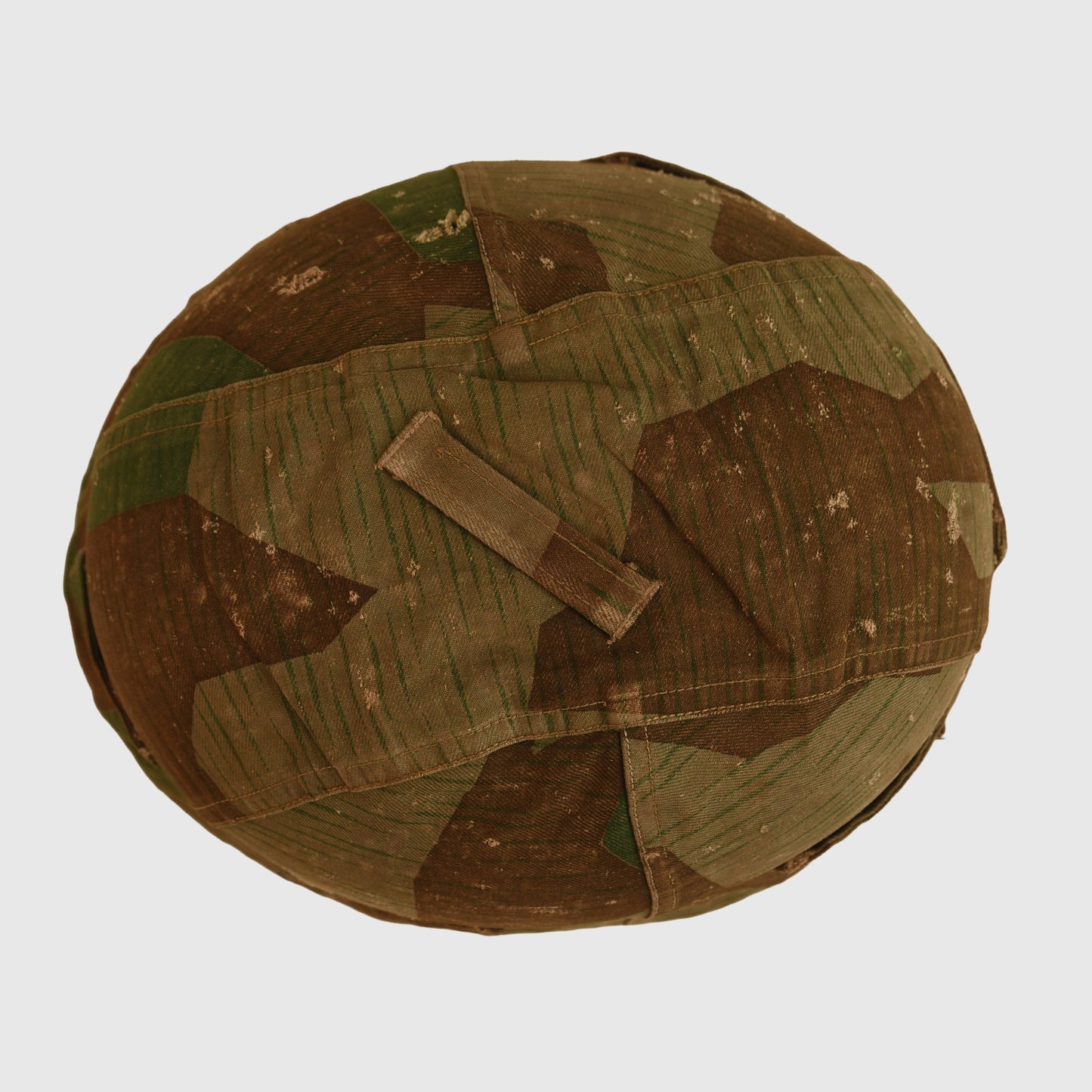 German WWII Luftwaffe Single Decal Paratrooper Helmet with Cloth Cover