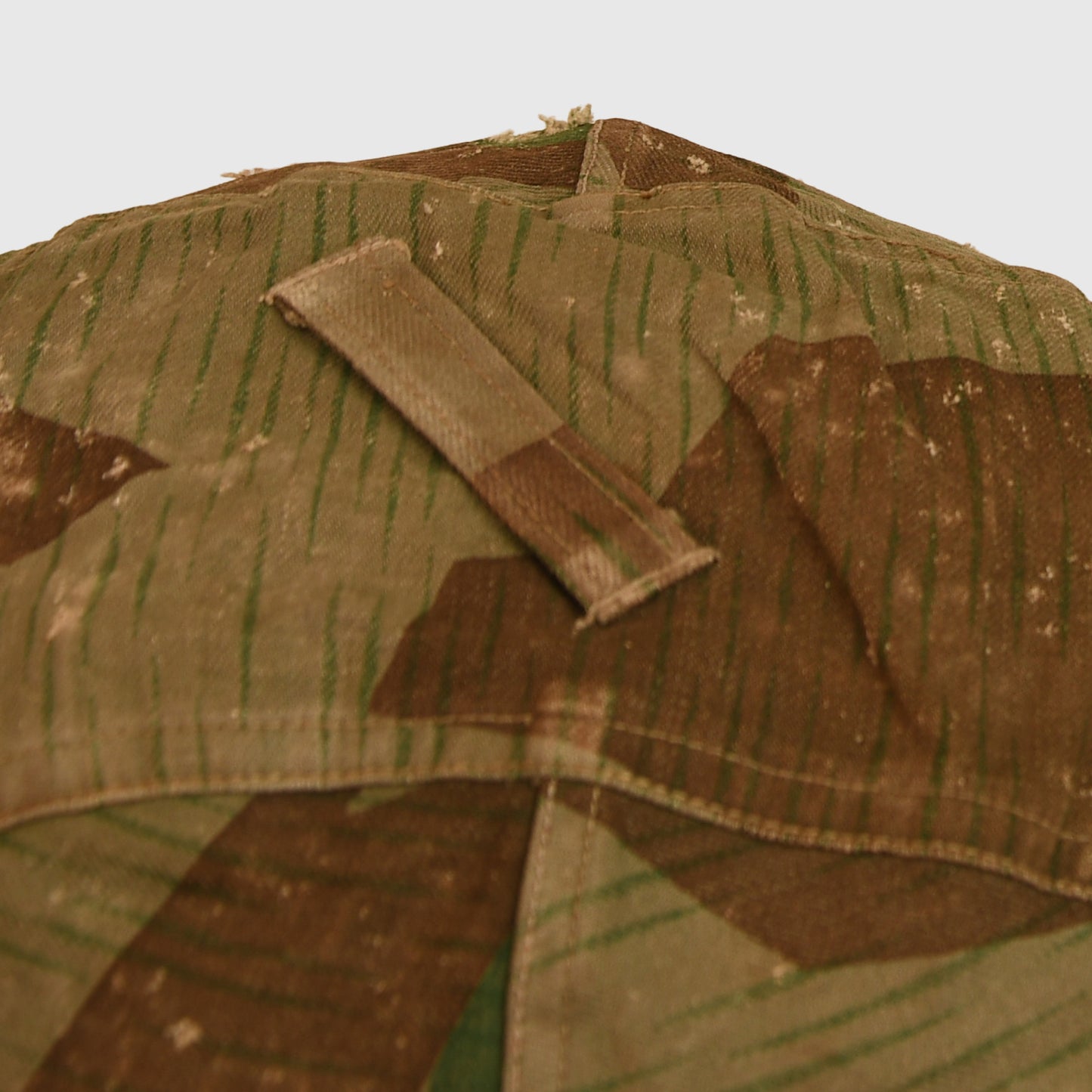 German WWII Luftwaffe Single Decal Paratrooper Helmet with Cloth Cover