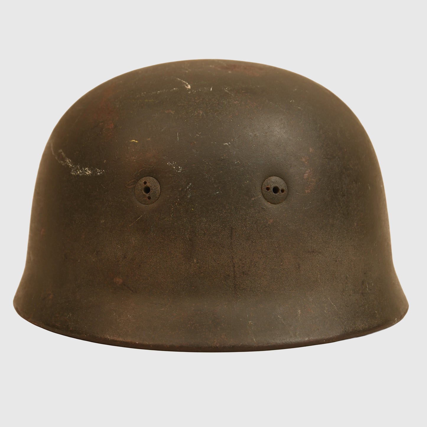German WWII Luftwaffe Single Decal Paratrooper Helmet with Cloth Cover