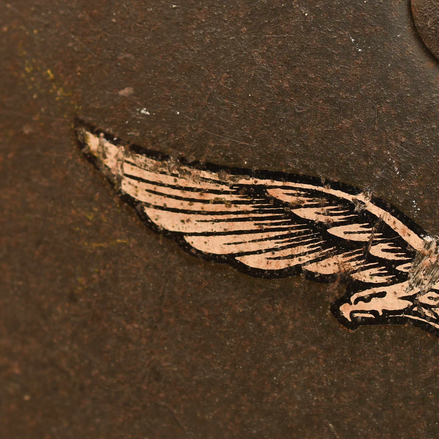 German WWII Luftwaffe Single Decal Paratrooper Helmet with Cloth Cover