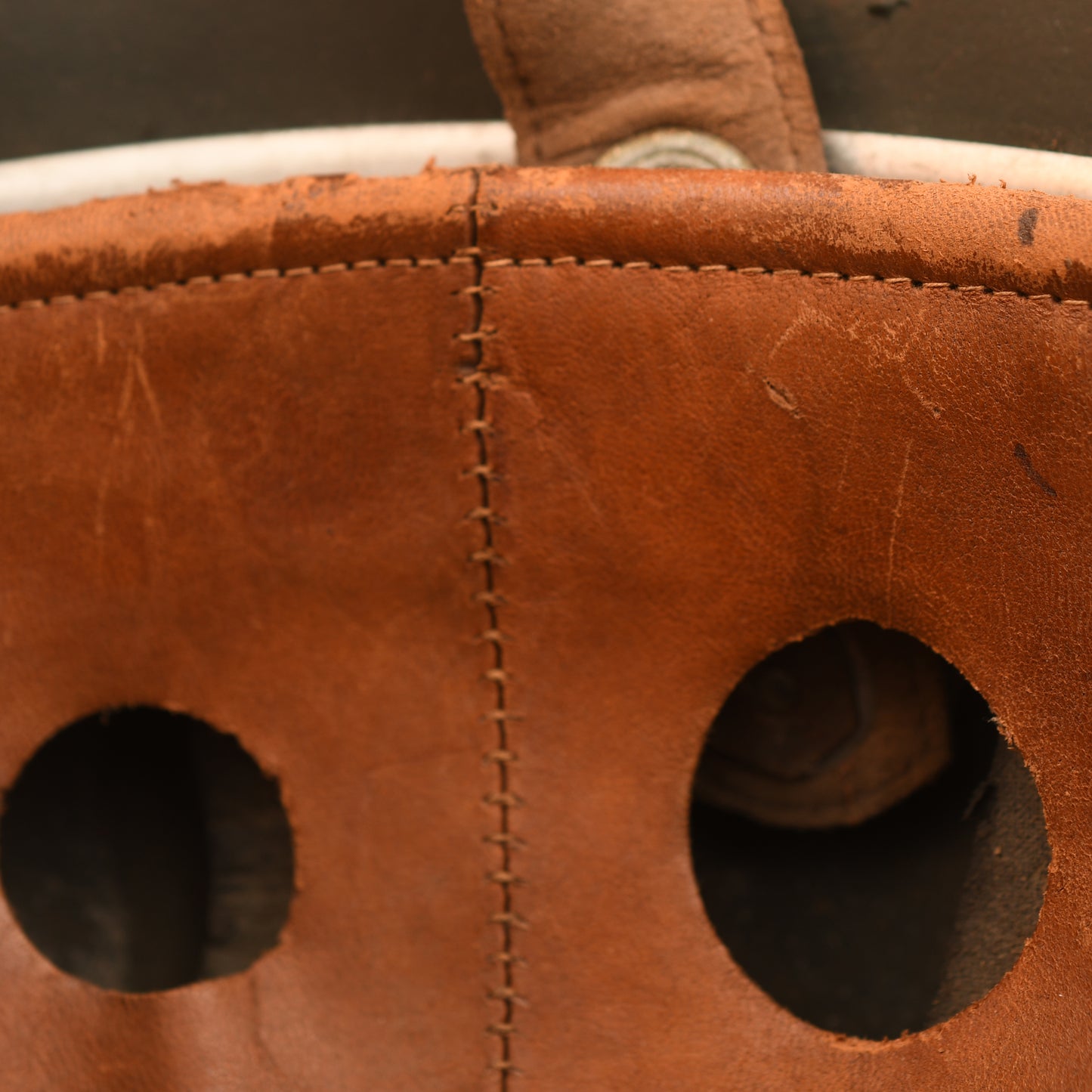 German WWII Luftwaffe Single Decal Paratrooper Helmet with Cloth Cover