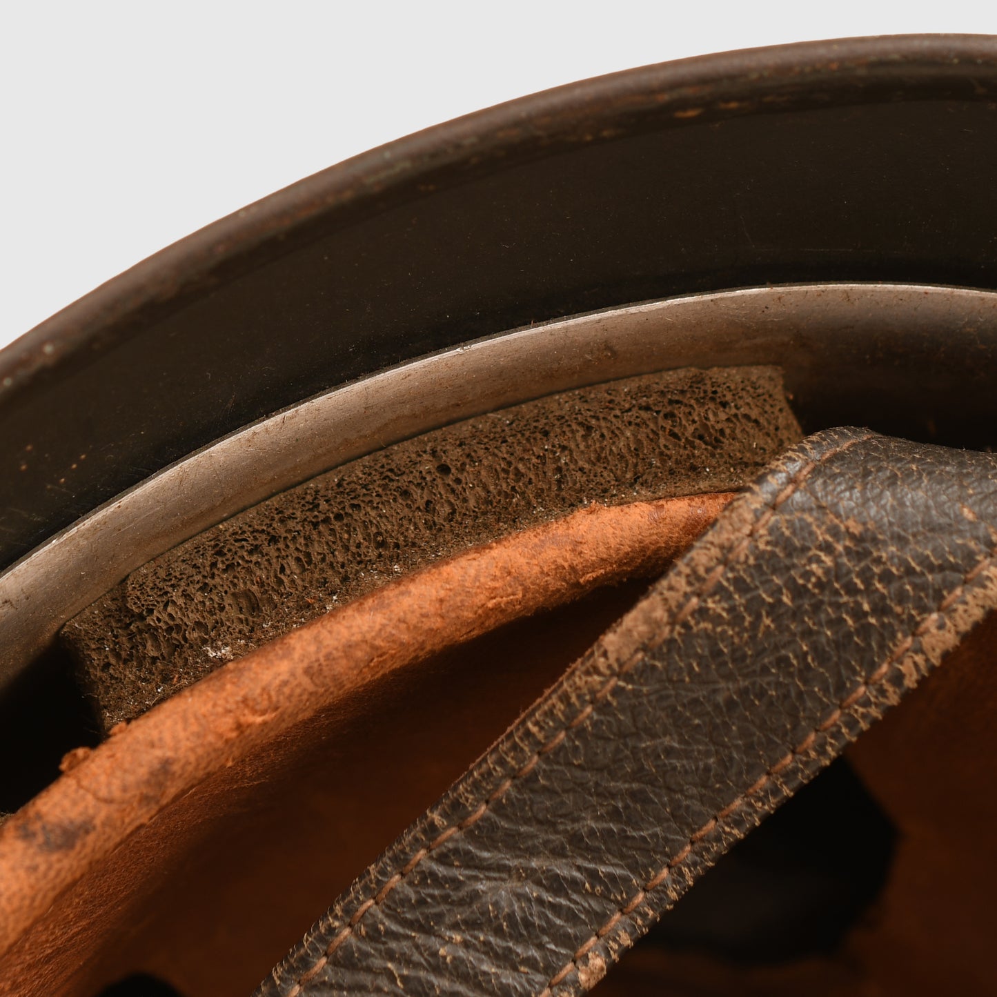 German WWII Luftwaffe Single Decal Paratrooper Helmet with Cloth Cover