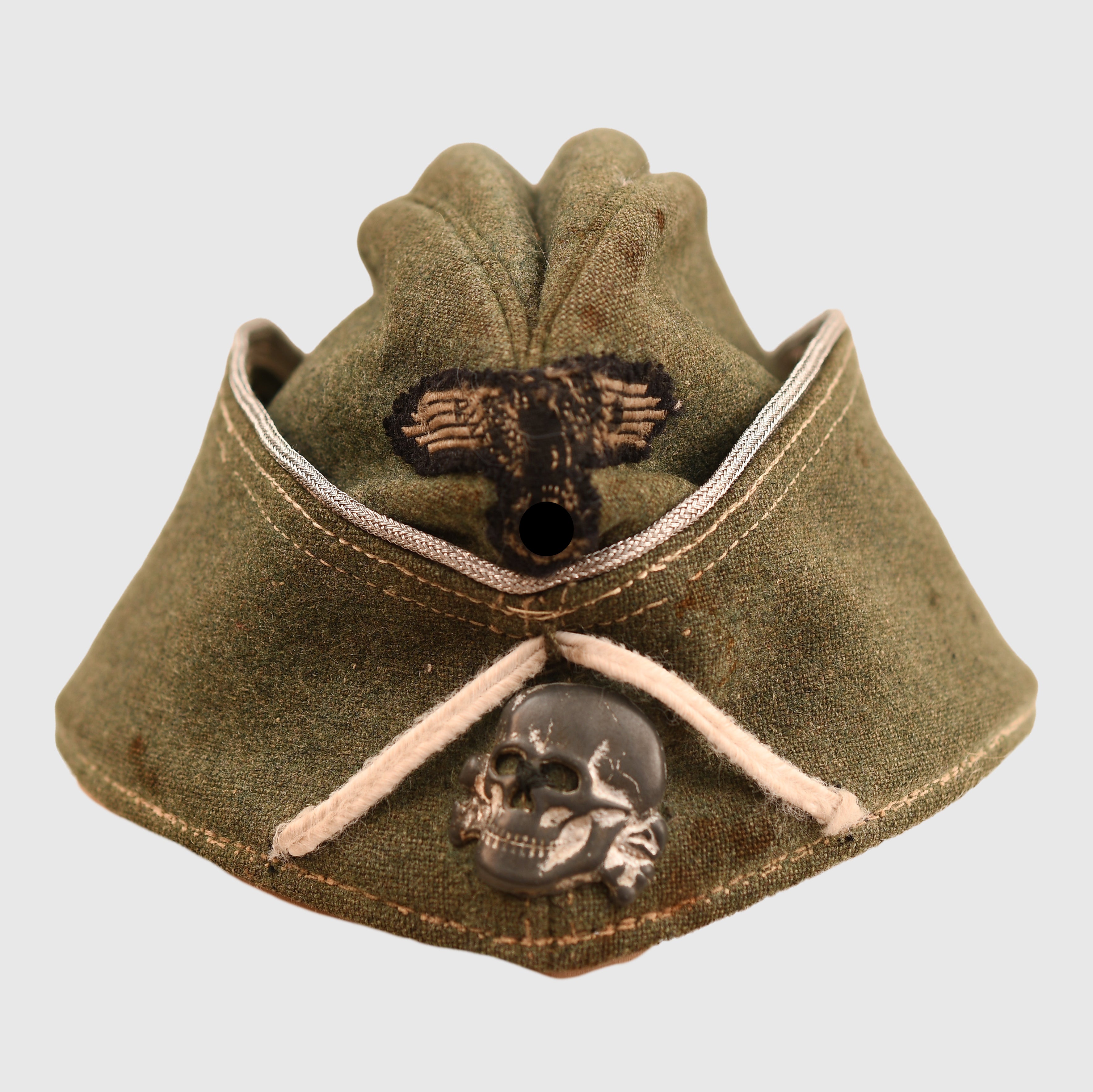 GERMAN WWII WAFFEN SS OFFICERS OVERSEAS CAP – Regimentals Militaria Museum