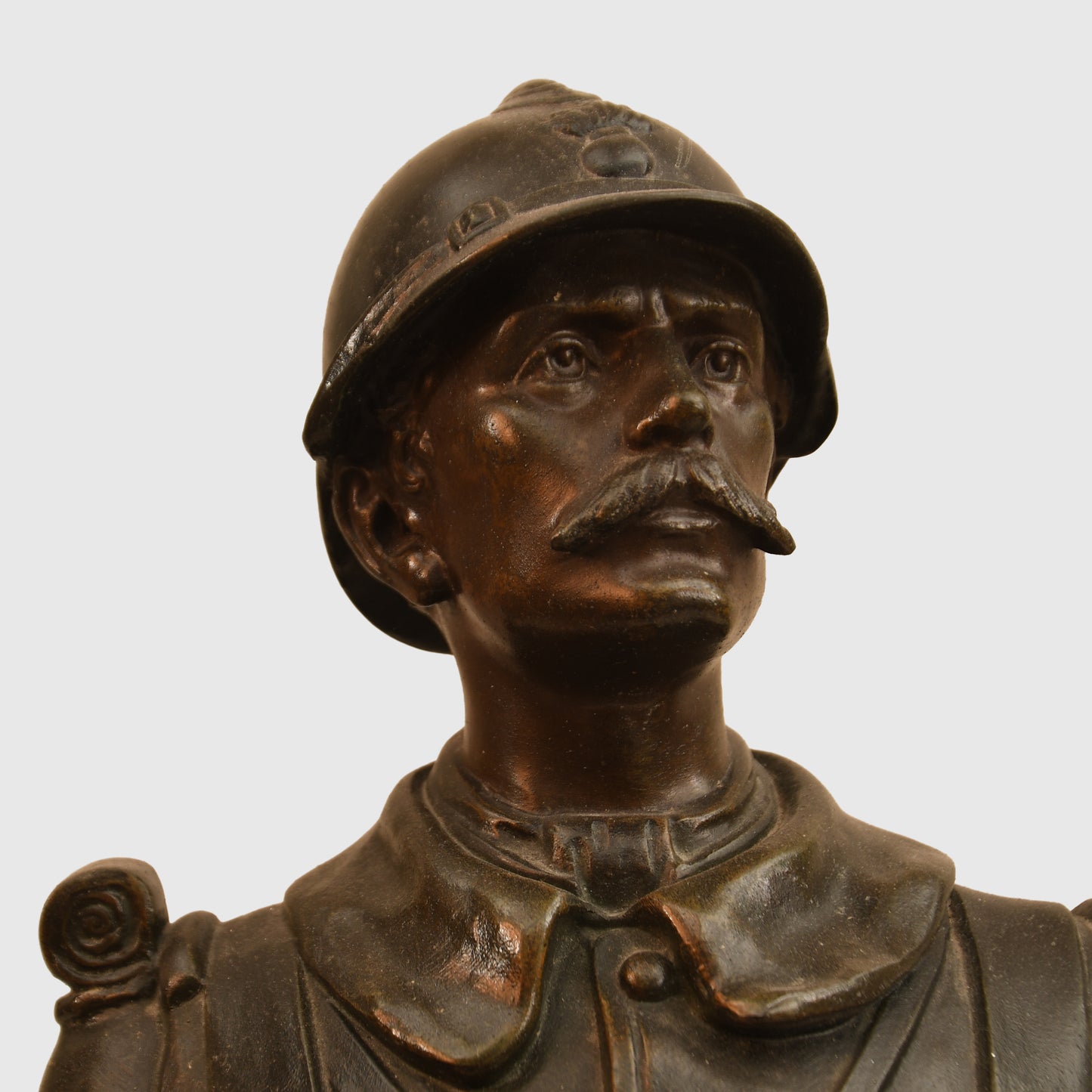 Belgium WWI Bronze Standing Soldier