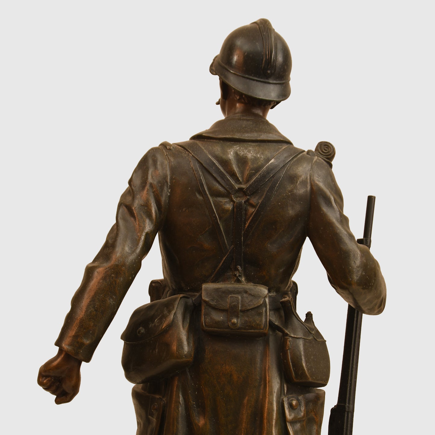 Belgium WWI Bronze Standing Soldier