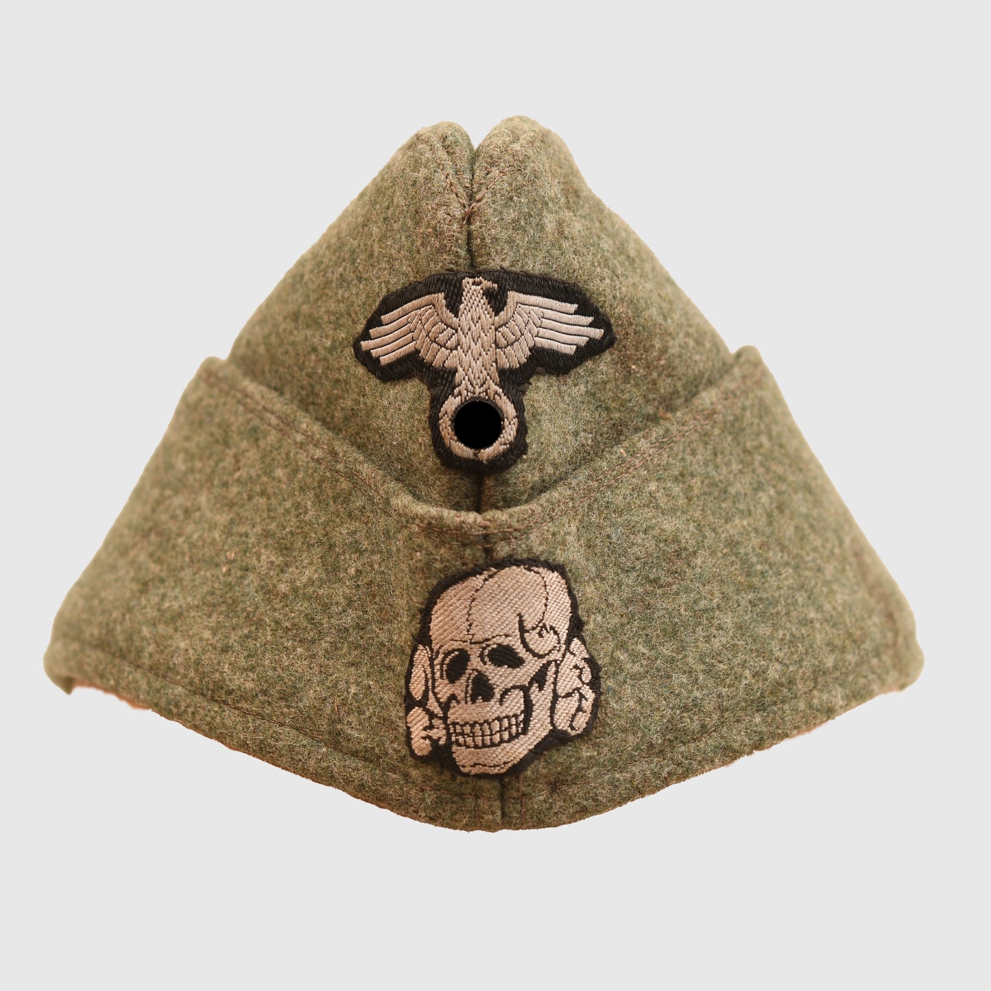 GERMAN WWII WAFFEN SS ENLISTED RANKS OVERSEAS CAP