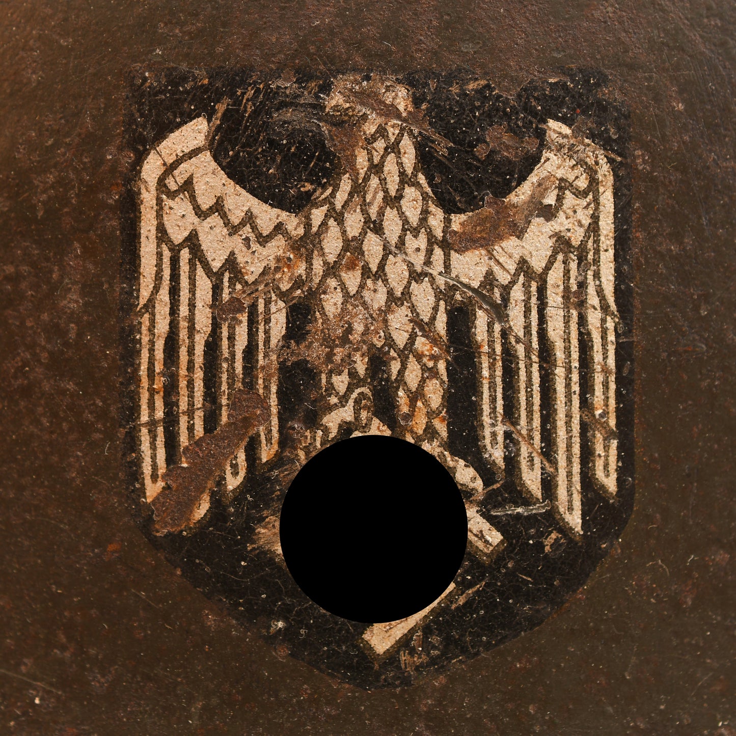 German WWII M.42 Army Single Decal Combat Helmet