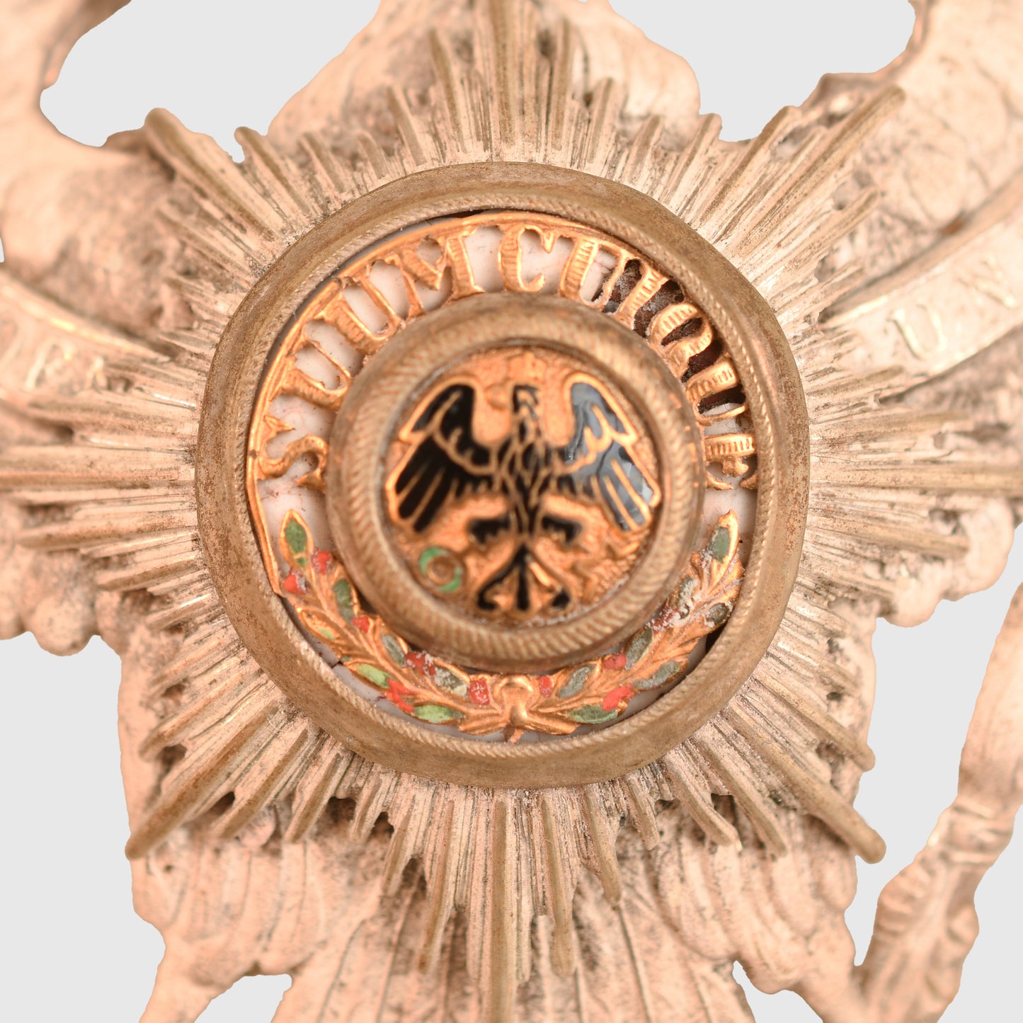 German WWI 1st or 3rd Guard Ulhan Regiment Officers Helmet Plate