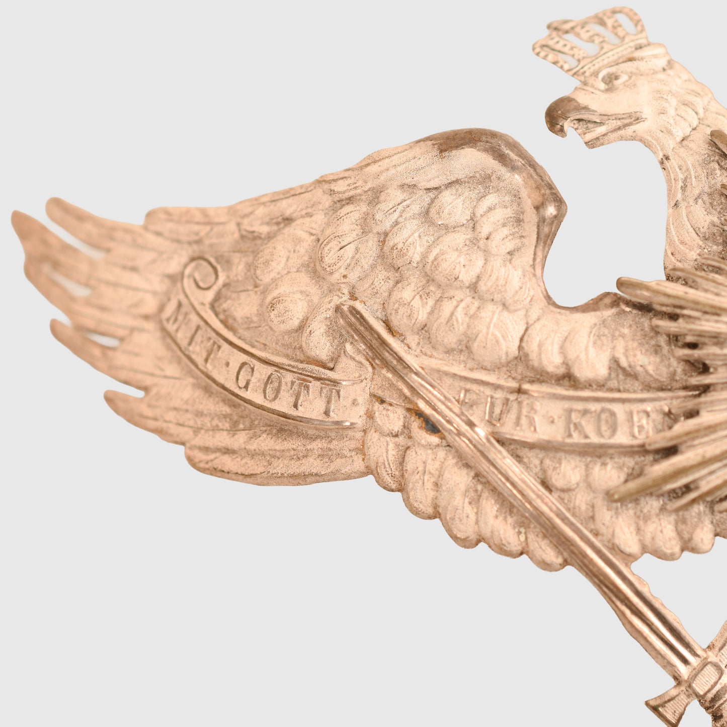 German WWI 1st or 3rd Guard Ulhan Regiment Officers Helmet Plate