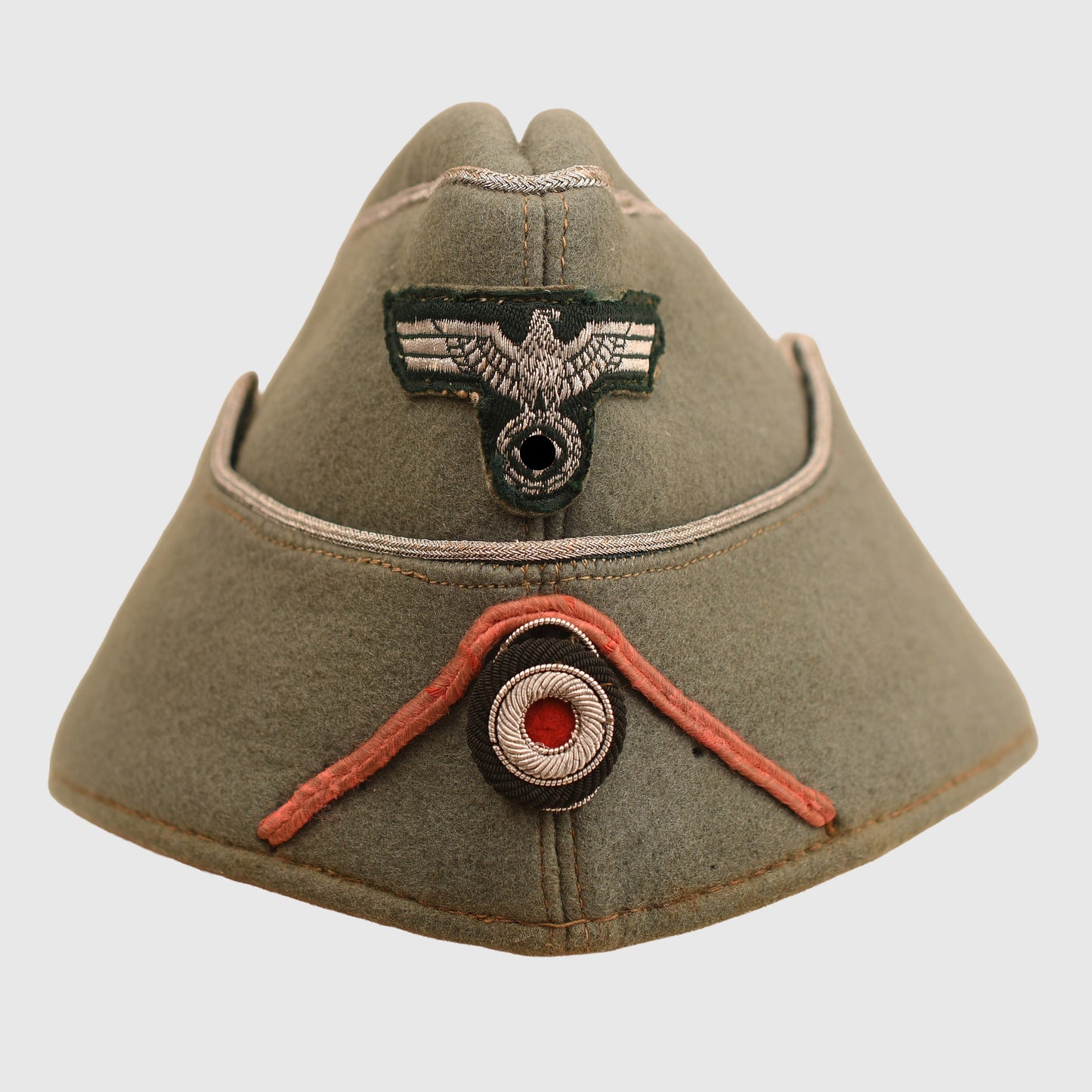 German WWII Army Panzer Officer’s Overseas Cap
