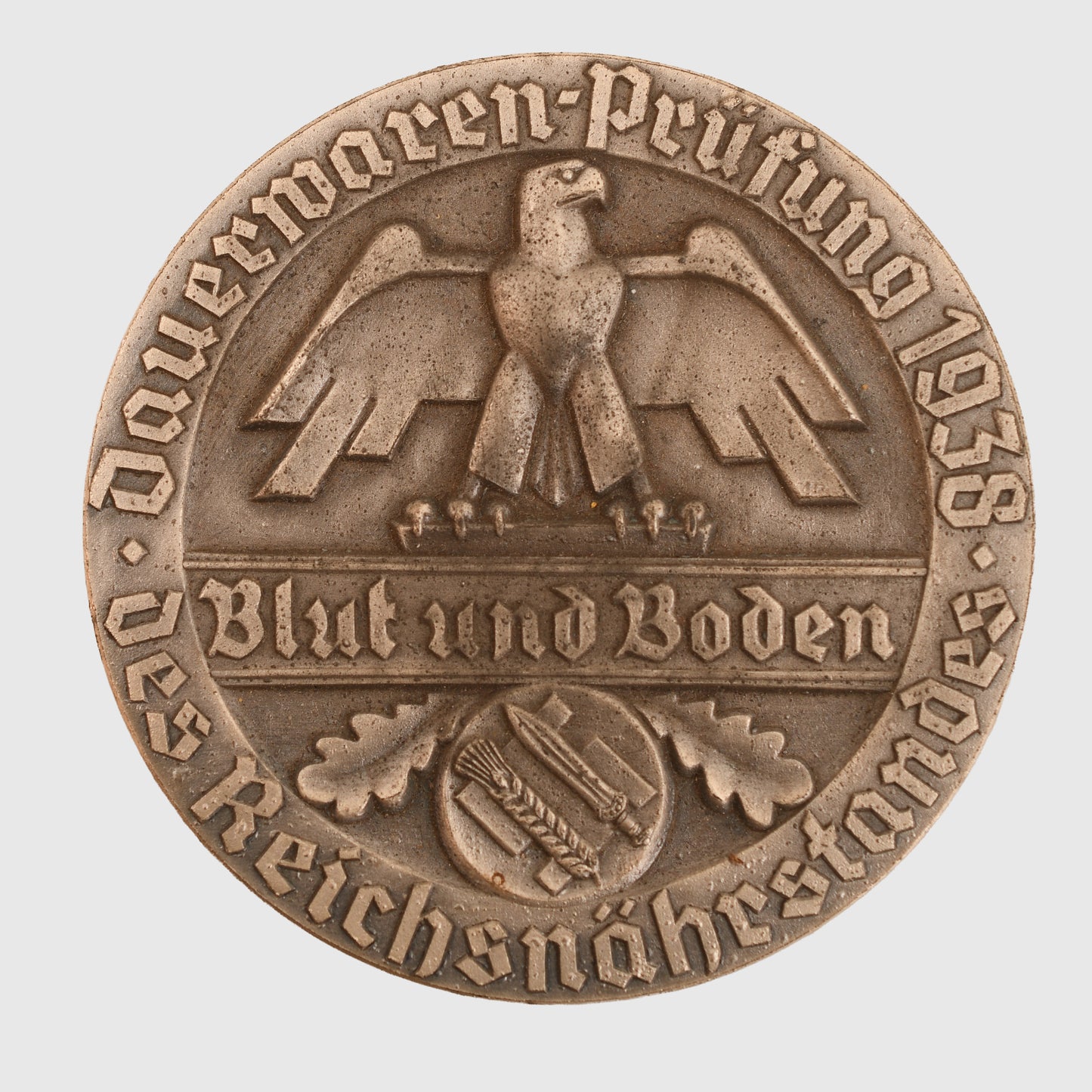 GERMAN WWII BLOOD & SOIL COPPER SILVER MEDALLION