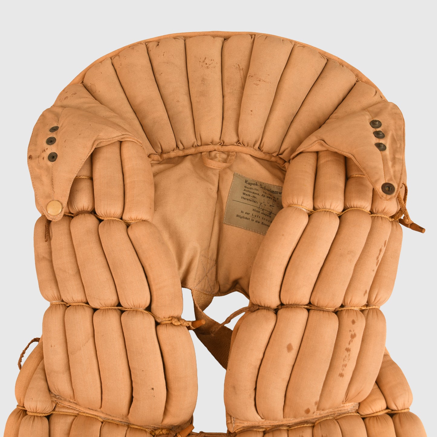 German WWII Luftwaffe Kapok Life Vest