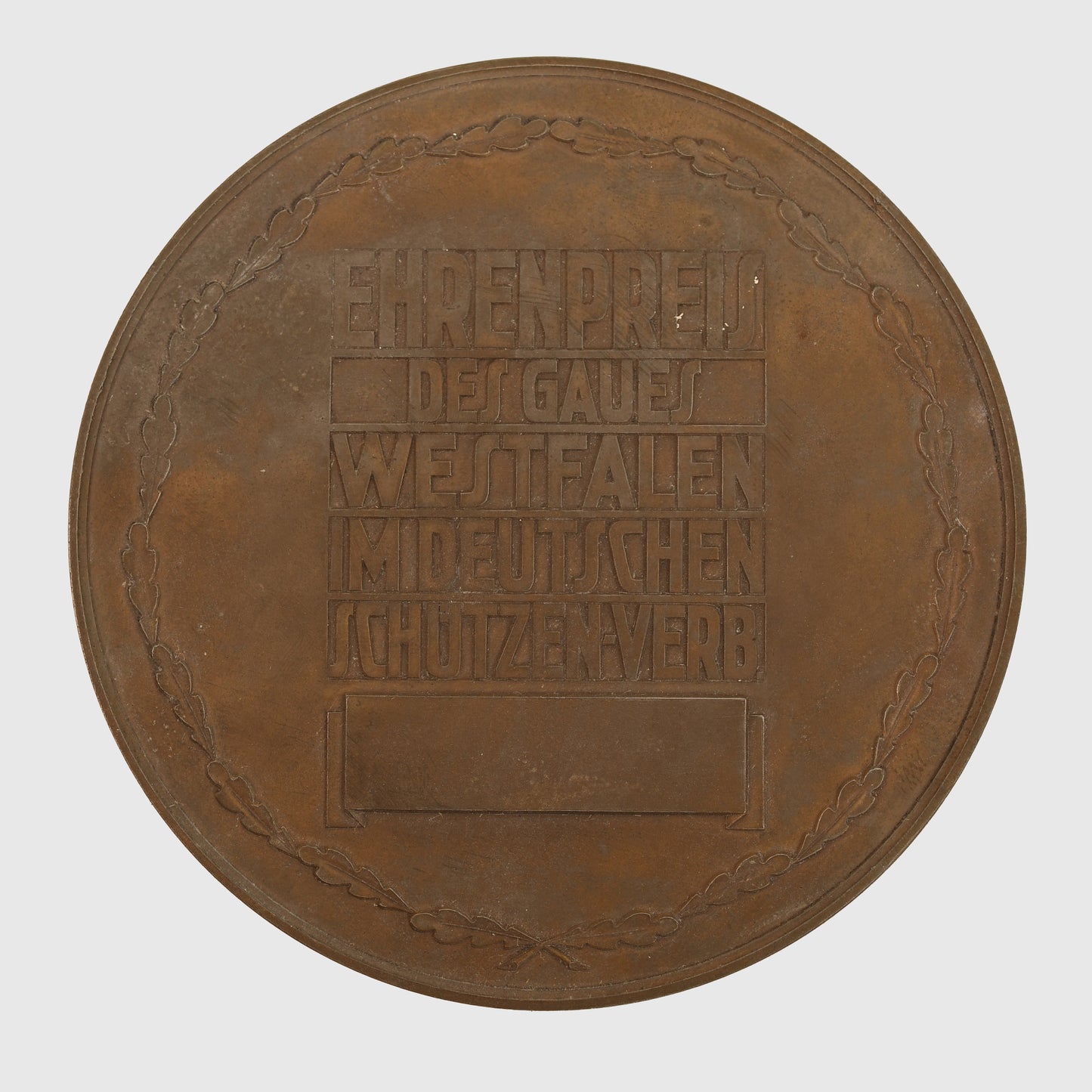 GERMAN SHOOTING AWARD PLAQUETTE