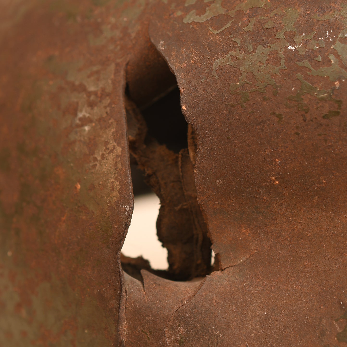 German WWII Battle Damaged M35 Double Decal Combat Helmet