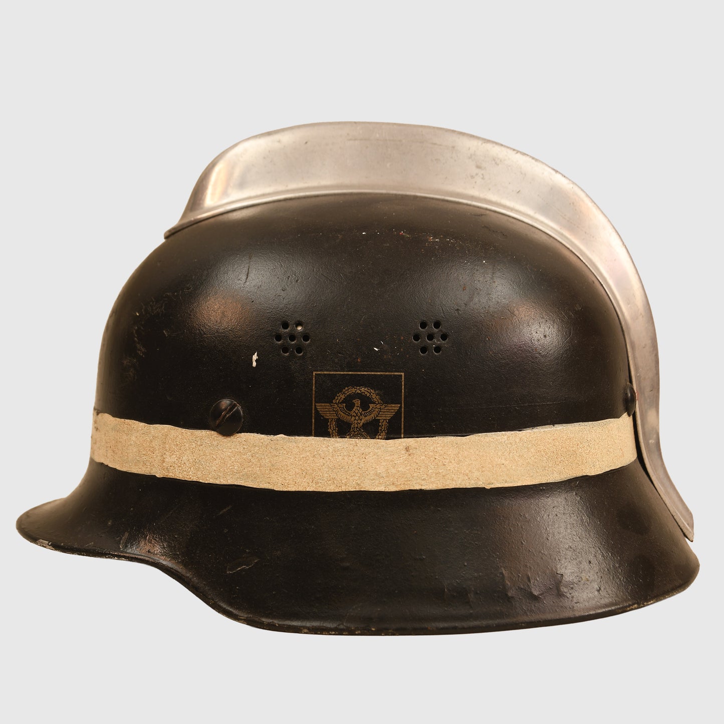German WWII Fire Helmet with Comb