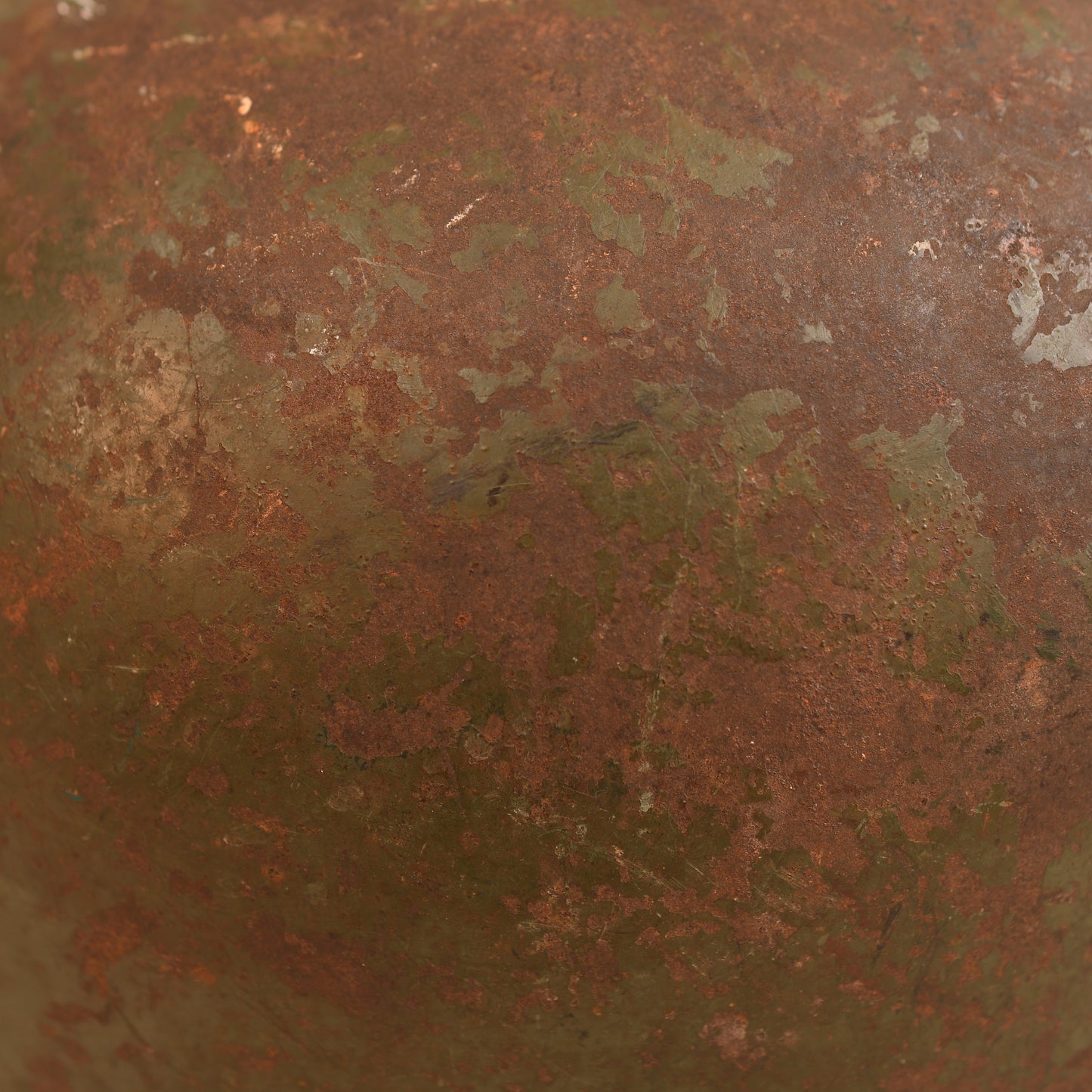 German WWII Battle Damaged M35 Double Decal Combat Helmet