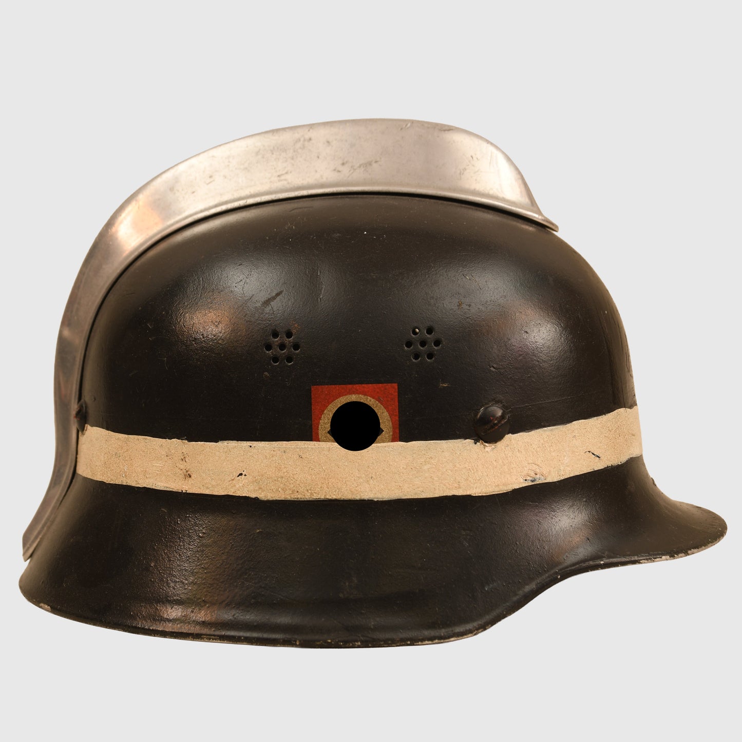 German WWII Fire Helmet with Comb