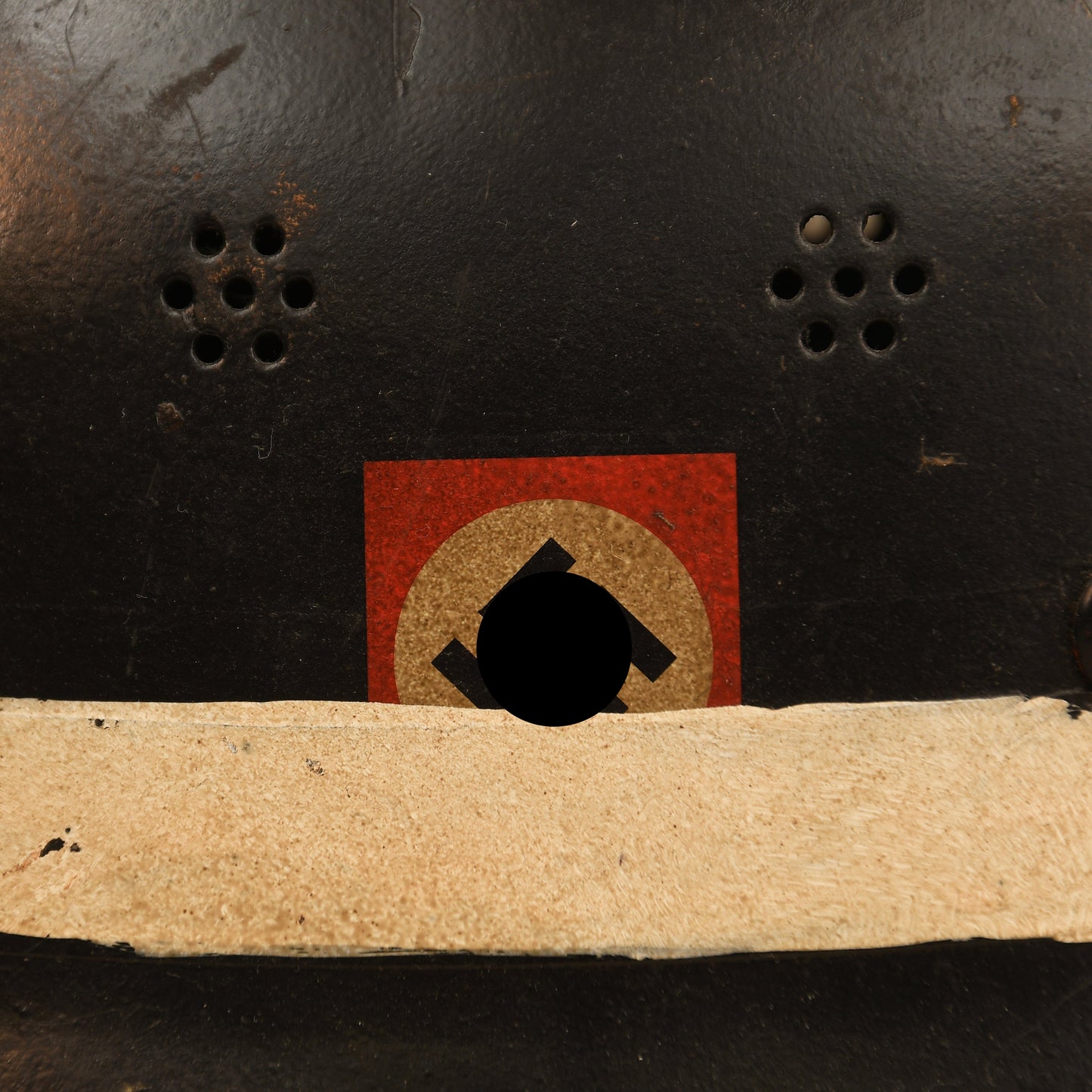 German WWII Fire Helmet with Comb