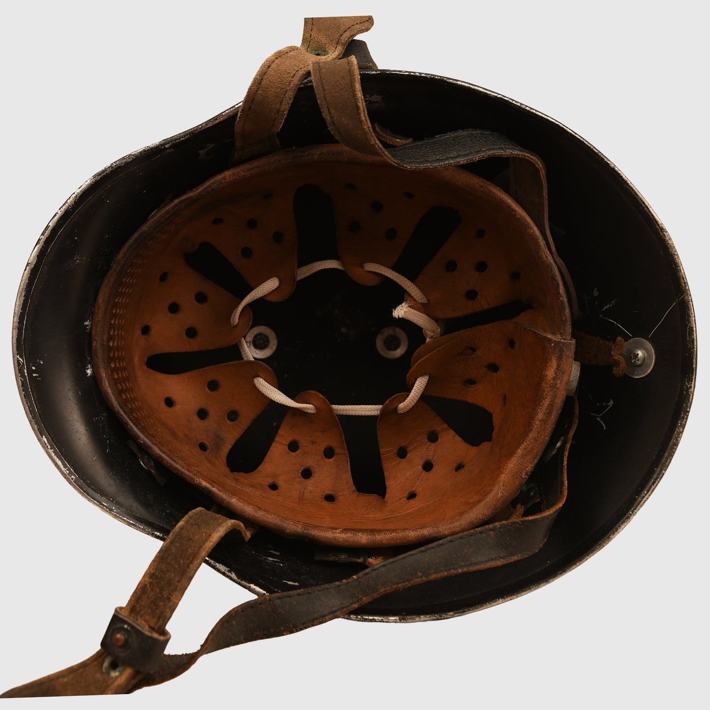 German WWII Fire Helmet with Comb