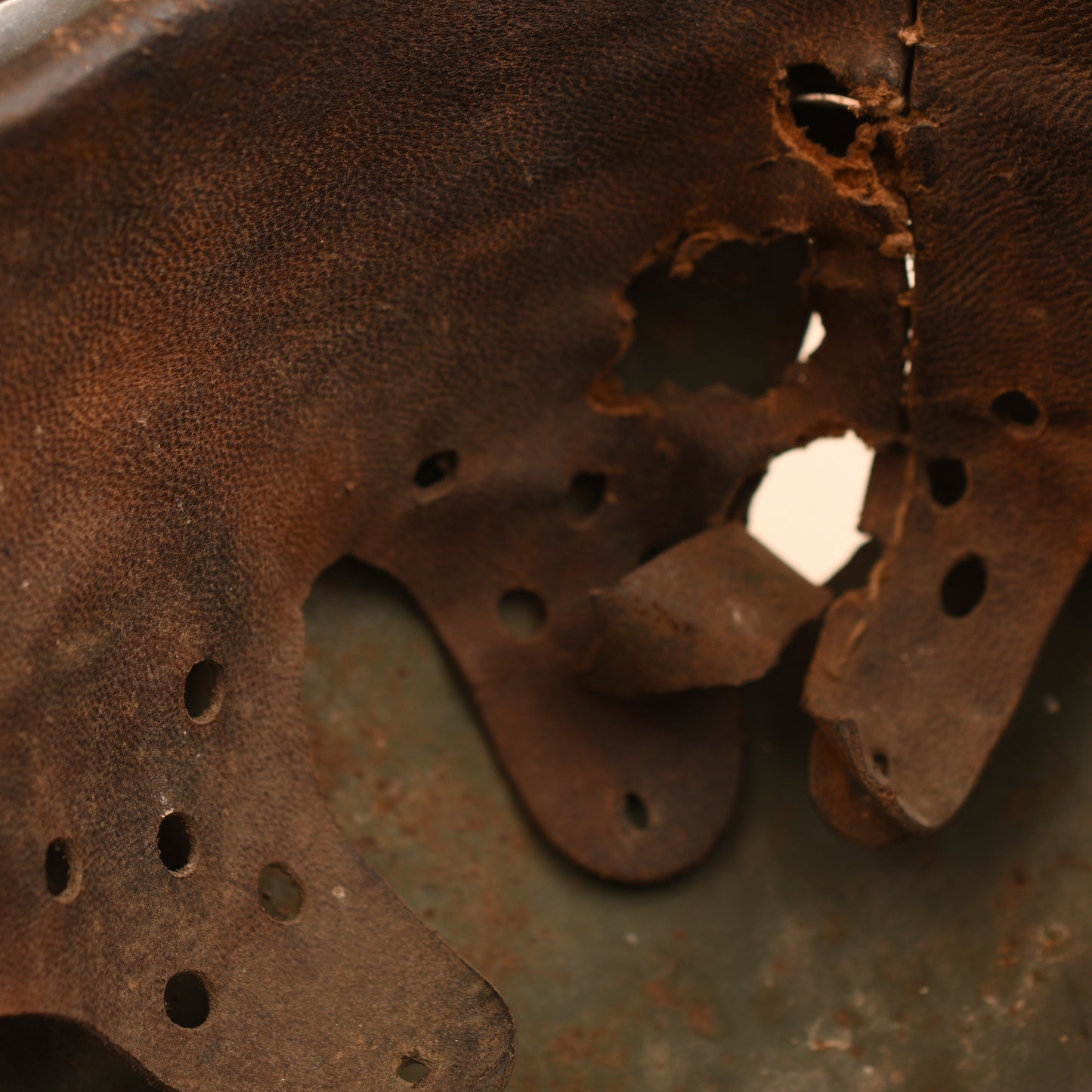 German WWII Battle Damaged M35 Double Decal Combat Helmet