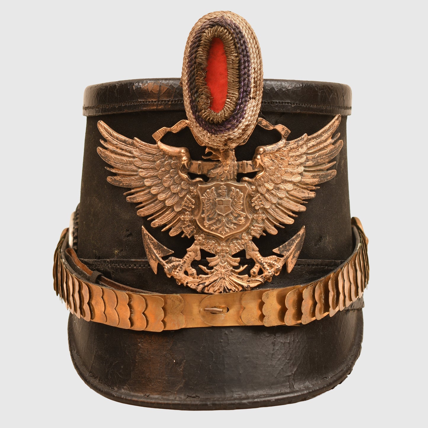 GERMAN WWI SEE BATTALION OFFICERS SHAKO