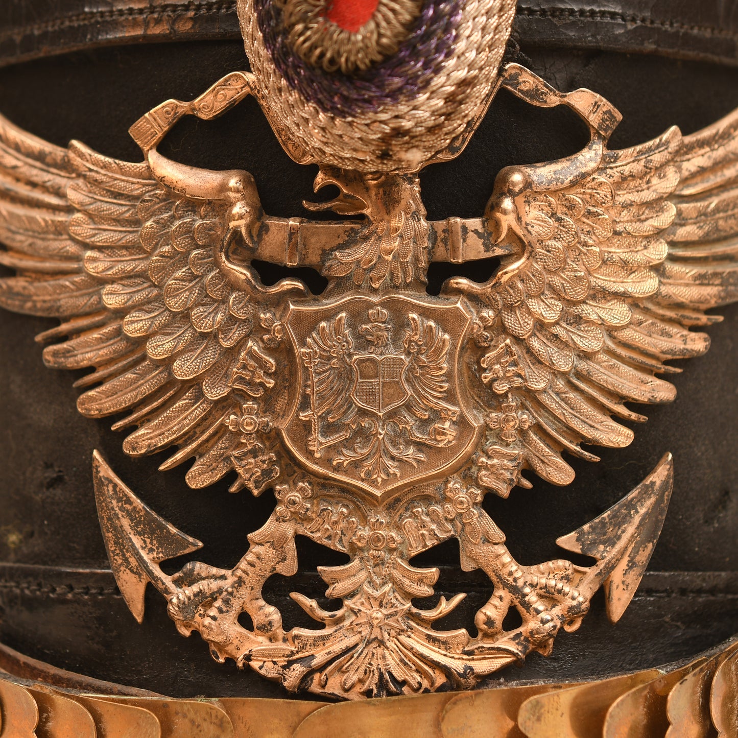 GERMAN WWI SEE BATTALION OFFICERS SHAKO