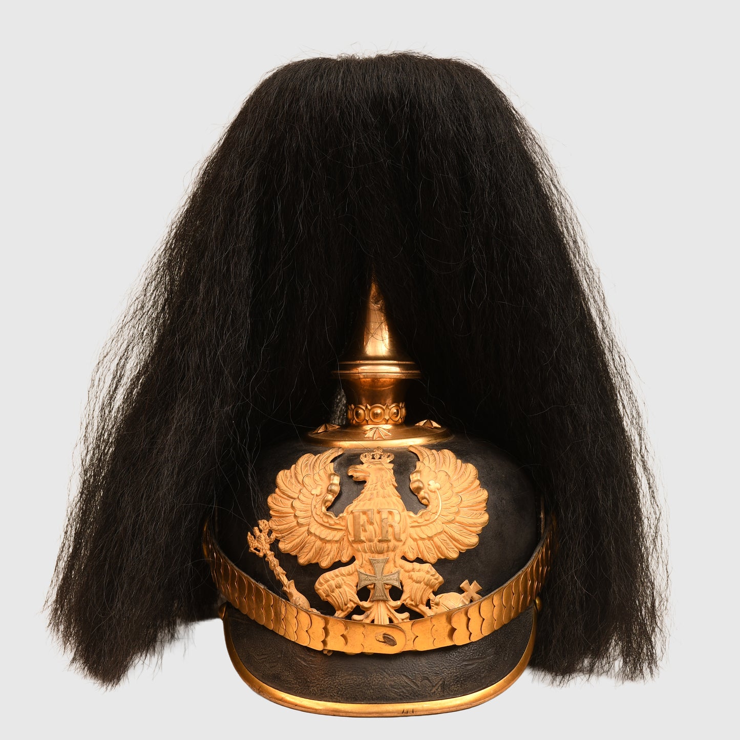 GERMAN WWI PRUSSIAN FUSILIER REGIMENT NO.80 OFFICERS PARADE HELMET