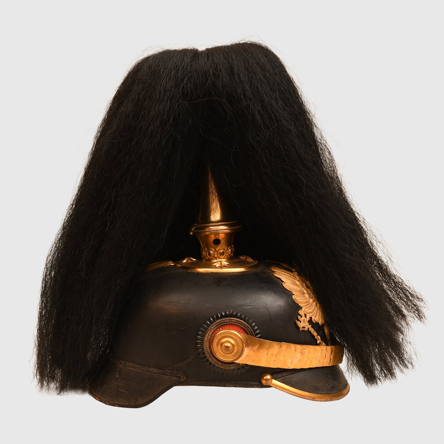 GERMAN WWI PRUSSIAN FUSILIER REGIMENT NO.80 OFFICERS PARADE HELMET