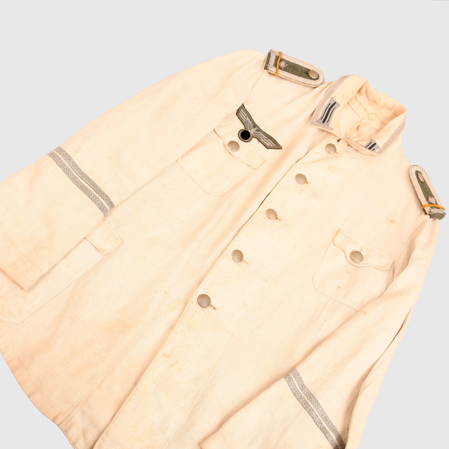 GERMAN WWII ARMY DER SPEISS WHITE SUMMER TUNIC