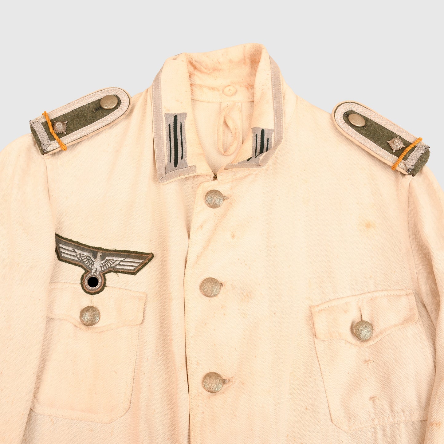 GERMAN WWII ARMY DER SPEISS WHITE SUMMER TUNIC