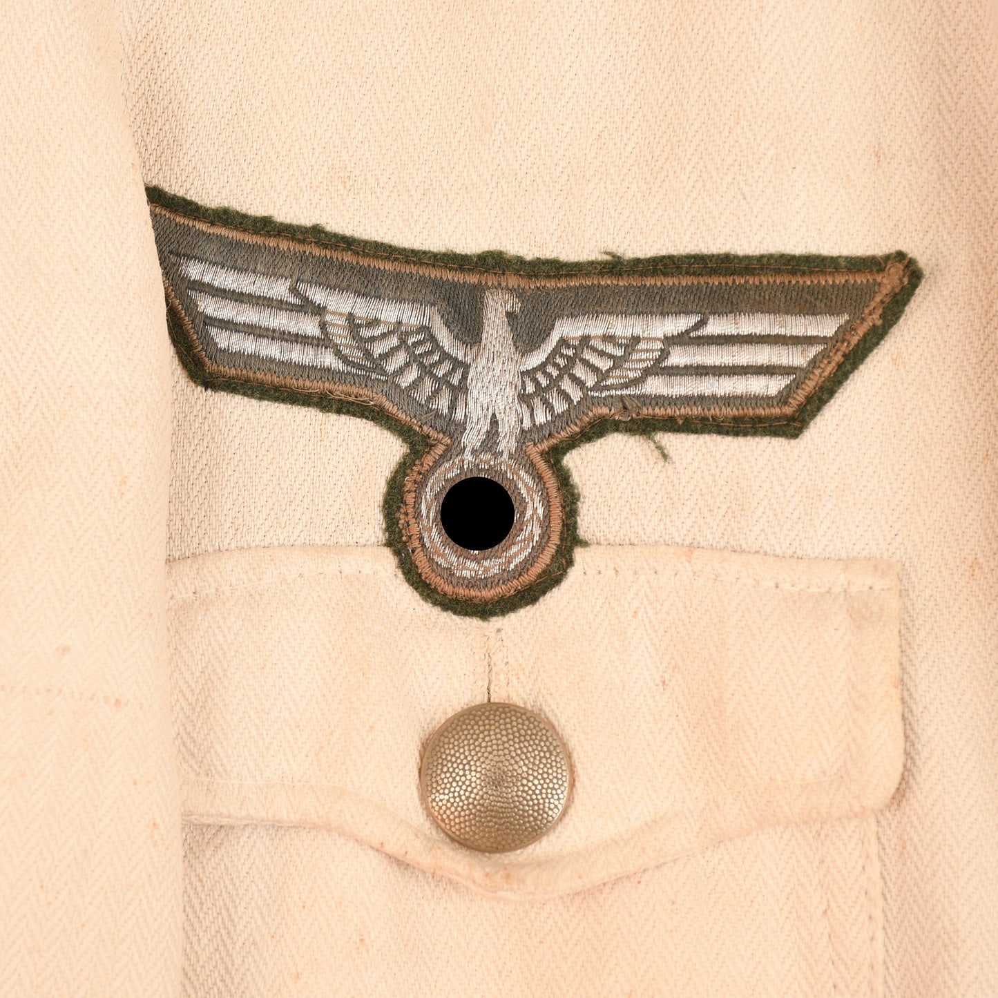 GERMAN WWII ARMY DER SPEISS WHITE SUMMER TUNIC