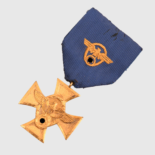 German WWII Police 25 Year Long Service Cross in Gold