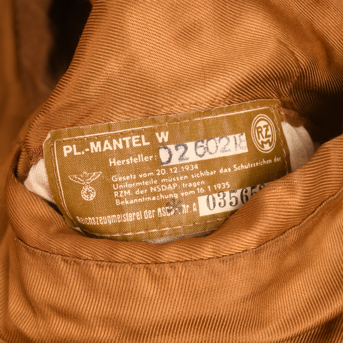 GERMAN WWII NSDAP OFFICIALS GREATCOAT