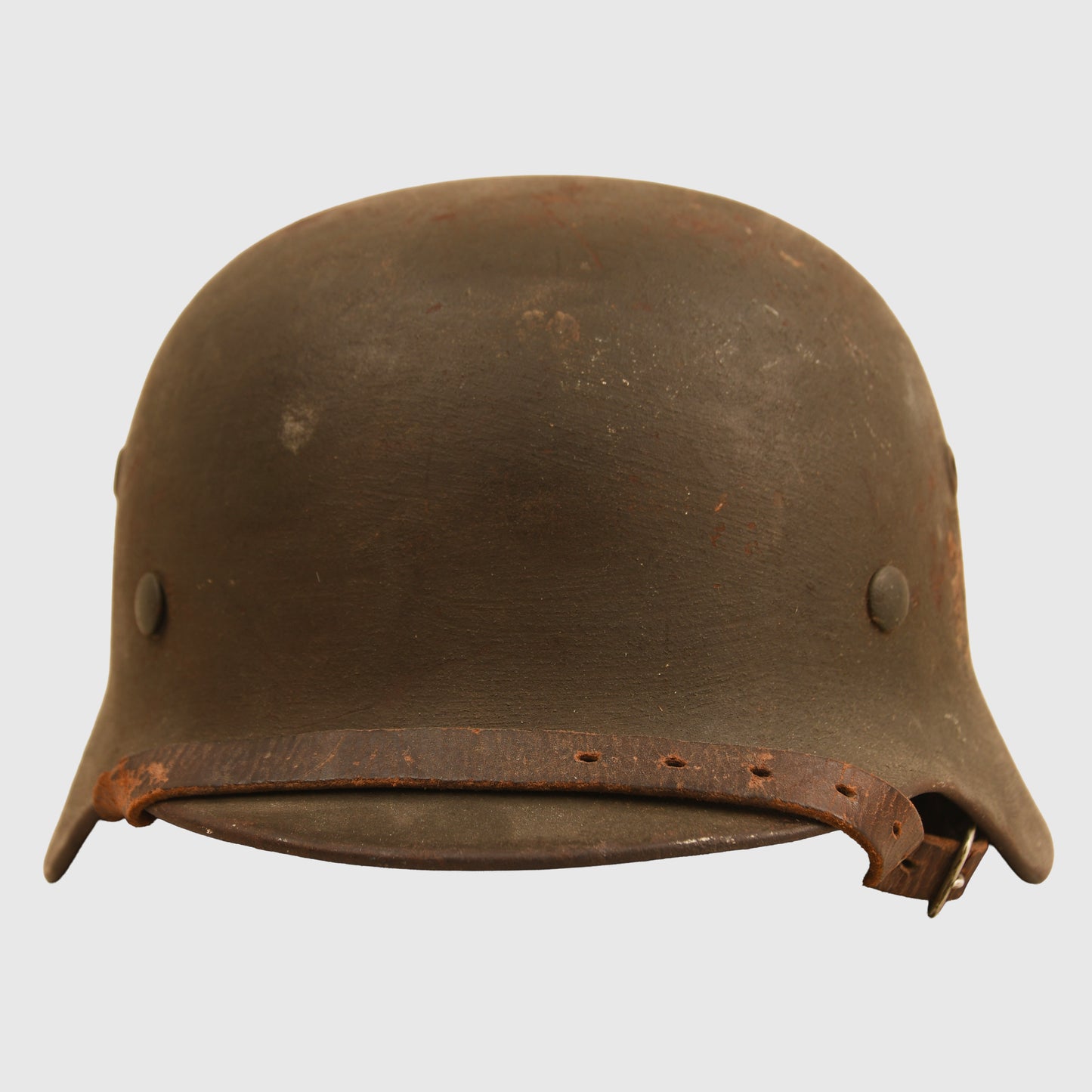 German WWII Army M.40 Single Decal Combat Helmet, Large Size