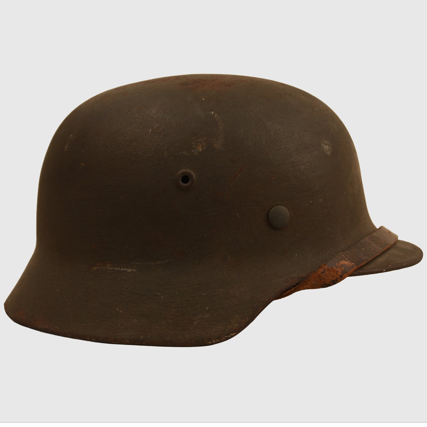 German WWII Army M.40 Single Decal Combat Helmet, Large Size