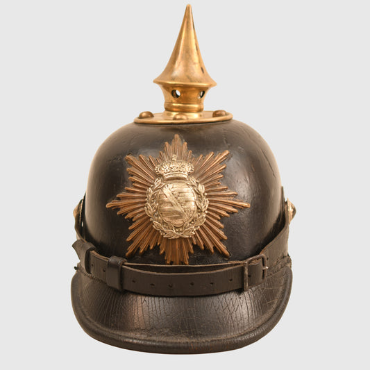 German WWI Saxon Regiment 106 Model 1887 Pickelhaube