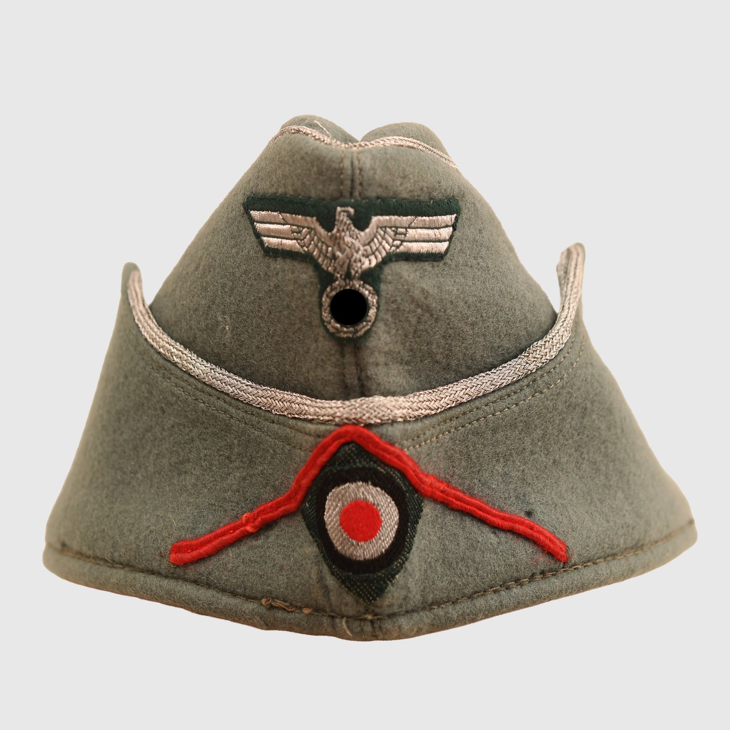 German WWII Army Artillery Officers Overseas Cap