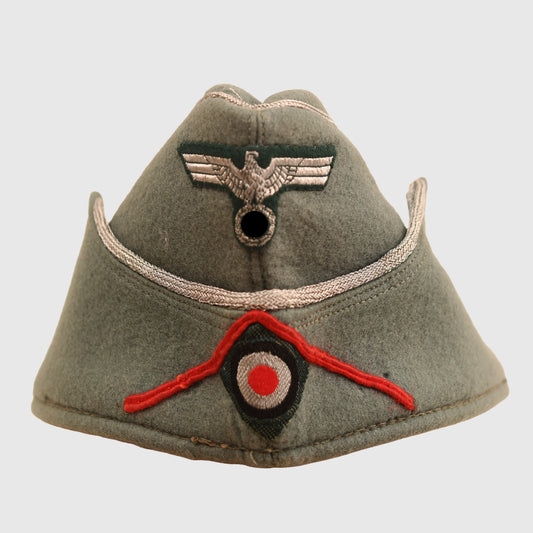 German WWII Army Artillery Officers Overseas Cap